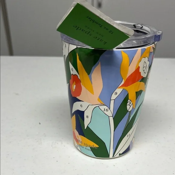 kate spade Floral Tumbler with Lid - Multicolor - Picture 5 of 10